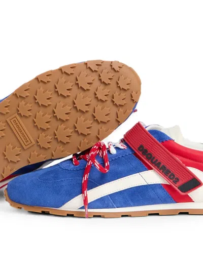 Dsquared2 Dc-642 Touch-strap Sneakers In Blue