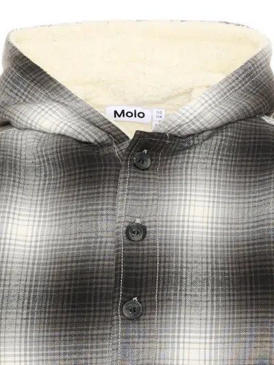 Molo Hamelo Check-pattern Hooded Jacket In Multi