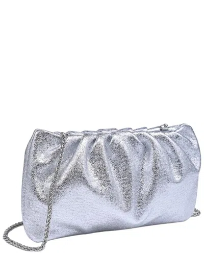 Moda Luxe Fancy Clutch In Silver