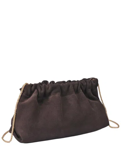 Moda Luxe Penelope Leather Clutch In Brown