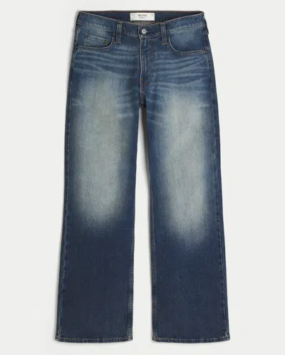 Hollister Relaxed Bootcut Jeans In Medium