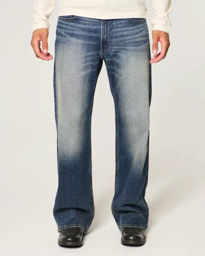 Hollister Relaxed Bootcut Jeans In Medium