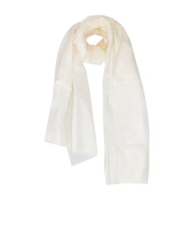 Lela Rose Rectangular Scarf In White
