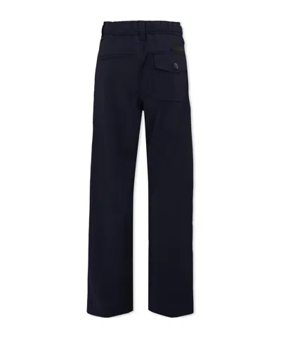 Lanvin Drawstring Pressed-crease Trousers In Blue