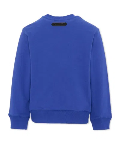 Lanvin Logo-embroidered Sweatshirt In Blue