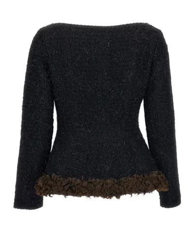 Simone Rocha Long-sleeved Jacket In Black