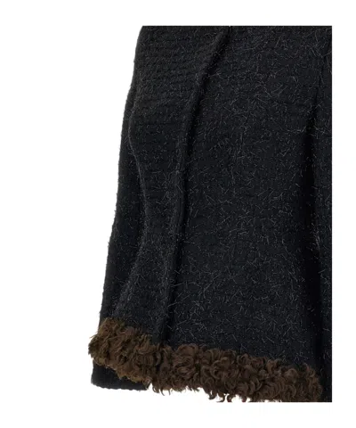 Simone Rocha Long-sleeved Jacket In Black