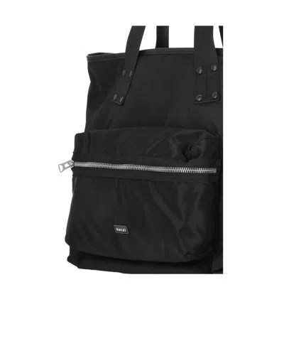 Sacai Double-handle Handbag In Black