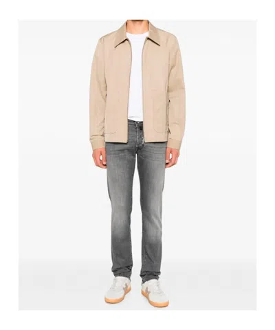 Jacob Cohen Distressed Cotton Jeans In Gray