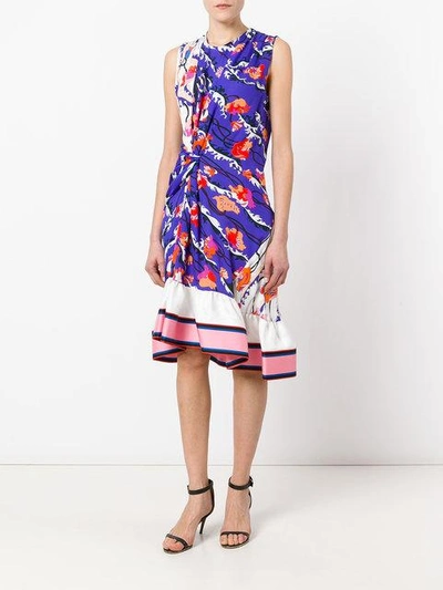 Shop Emilio Pucci Printed Ruffled Hem Dress