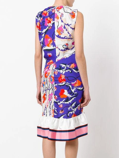 Shop Emilio Pucci Printed Ruffled Hem Dress