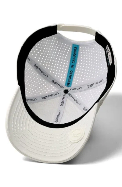 Melin A-game Icon Hydro Performance Snapback Hat In White