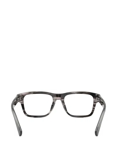 Dolce & Gabbana Chevron-patterned Rectangle-frame Glasses In Red