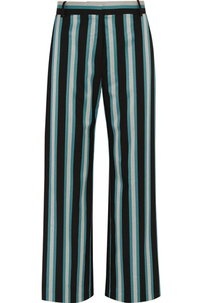 Topshop Unique Beale Striped Satin-twill Pants