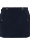 TOPSHOP UNIQUE Raleigh twill-paneled shell mini skirt