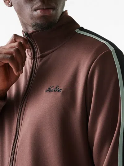 New Era Script Track Jacket In Brown