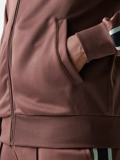 New Era Script Track Jacket In Brown