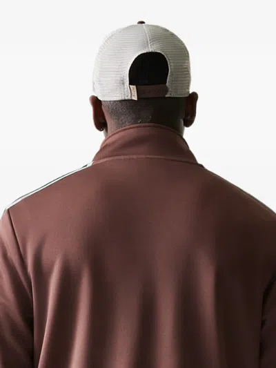 New Era Script Track Jacket In Brown