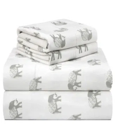 Pointehaven Whimsical Printed Flannel Sheet Sets In Stars