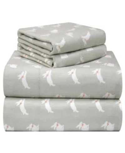 Pointehaven Whimsical Printed Flannel Sheet Sets In Stars