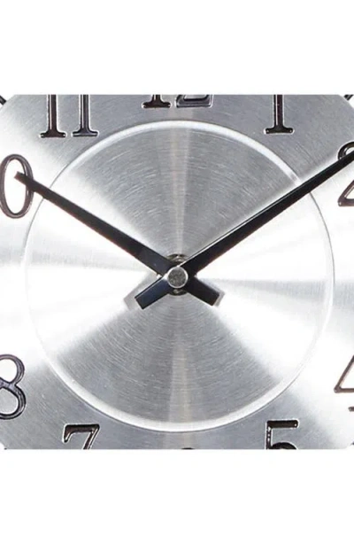 Ginger Birch Studio Sunray Wall Clock In Silver