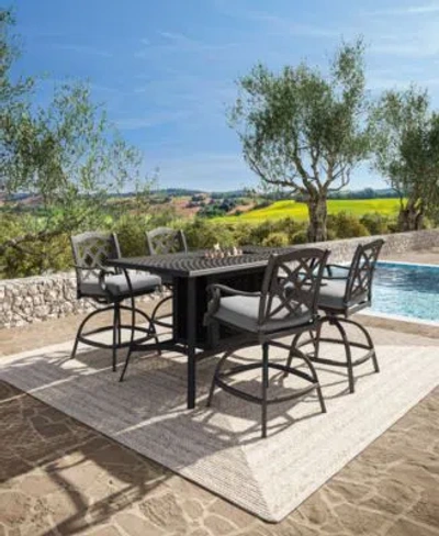 Macy's Wythburn Firepit Collection Created For Macys In Oyster Light Grey,pewter