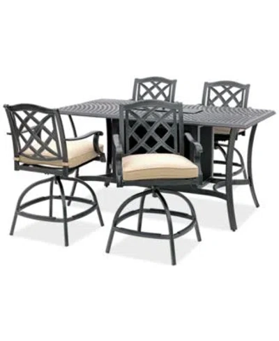 Macy's Wythburn Firepit Collection Created For Macys In Oyster Light Grey,pewter
