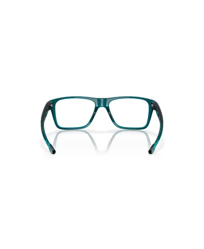 Oakley 46mm Rectangle Optical Glasses In Matte Striped Light Brown