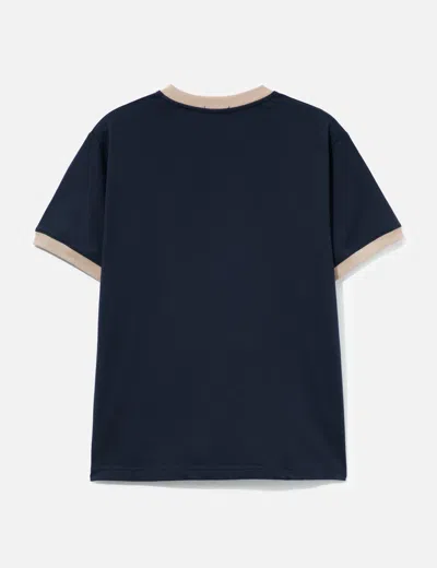 Dime Arch Ringer T-shirt In Blue/蓝色/藍色/블루/ブルー