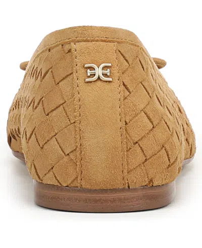 Sam Edelman Ruthie Woven Ballet Flat In Desert Tan Suede