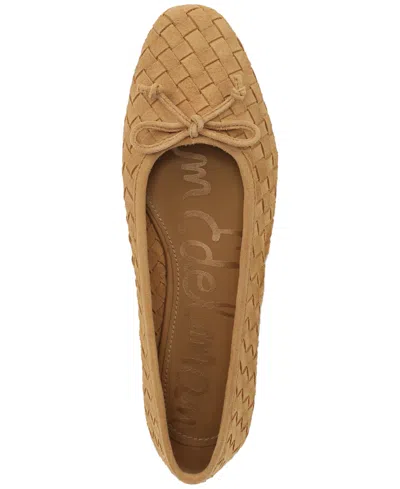 Sam Edelman Ruthie Woven Ballet Flat In Desert Tan Suede