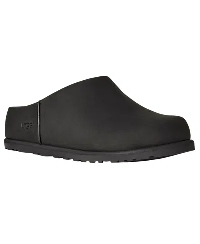 Ugg Slip-on Sabot Shoes With Rounded Toe And Matte Finish In Black