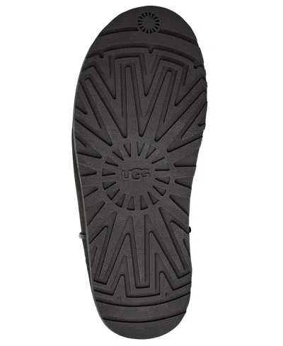 Ugg Slip-on Sabot Shoes With Rounded Toe And Matte Finish In Black