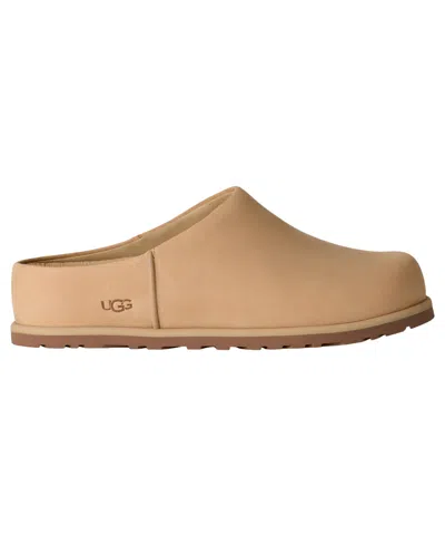 Ugg Silk Lace Slippers Rubber Sole Design In Brown