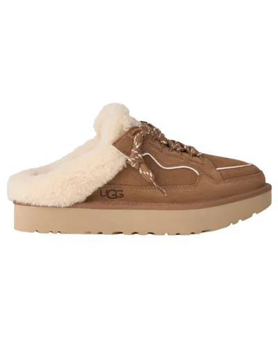 Ugg Suede Lowmel Mules In Brown