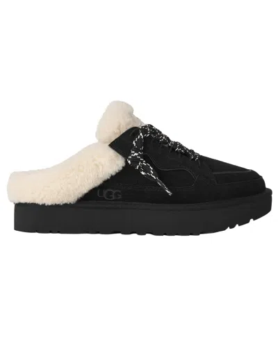 Ugg Round-toe Mules In Black