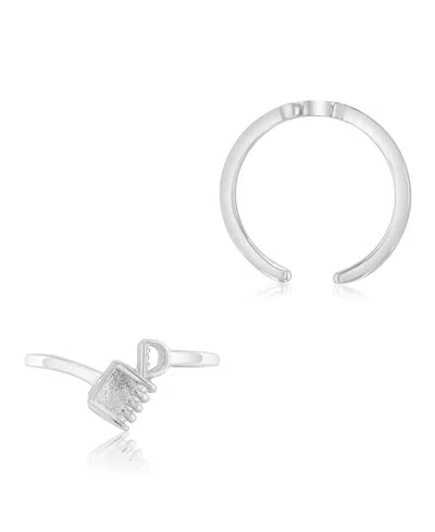 Roxy Waterproof Yellow Key Lock Toe Ring In Platinum