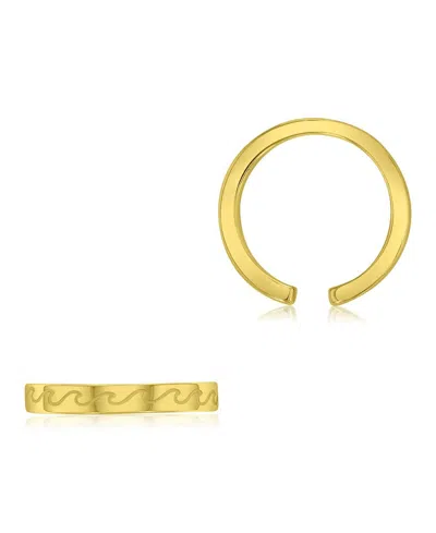 Roxy Waterproof Yellow Wave Toe Ring In Gold
