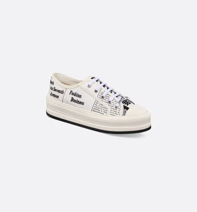 Dior Walk'n' Platform Sneaker In White