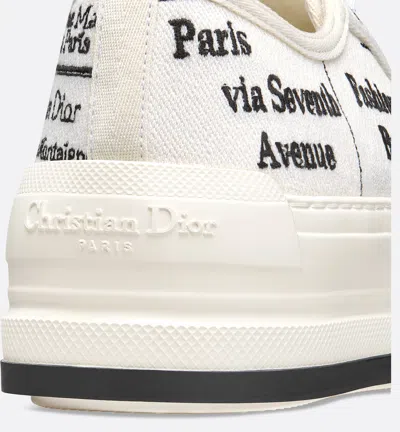 Dior Walk'n' Platform Sneaker In White