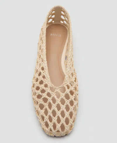 Mango Braided Ballet Flat In Brown