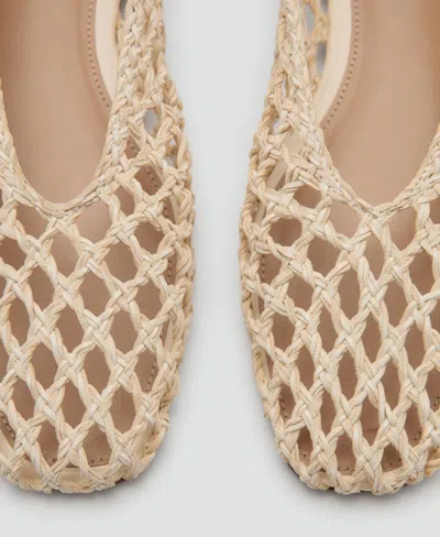 Mango Braided Ballet Flat In Brown