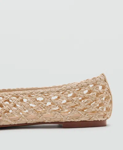 Mango Braided Ballet Flat In Brown