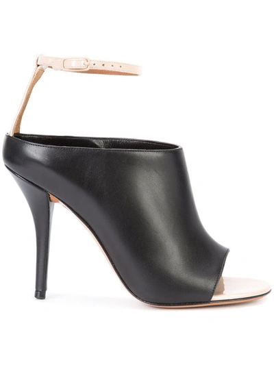 Givenchy Matte And Patent-leather Sandals In Nude-blk