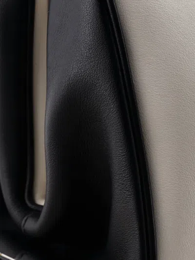 Pre-owned Prada Light Frame Leather Medium Shoulder Bag In Black