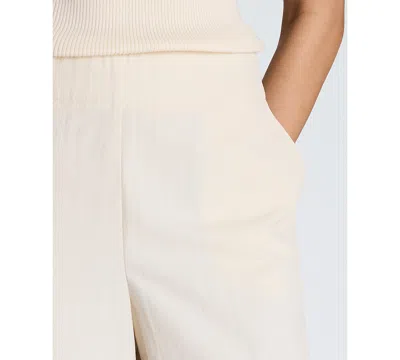 Kenneth Cole Pull On Barrel Leg Pant With Slash Pockets In Oyster
