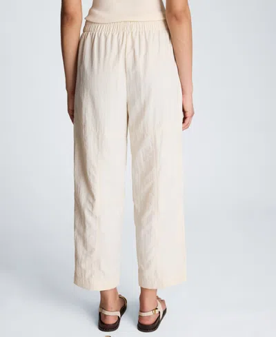 Kenneth Cole Pull On Barrel Leg Pant With Slash Pockets In Oyster