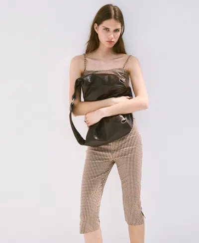 Mango Farm Capri Pants In Brown