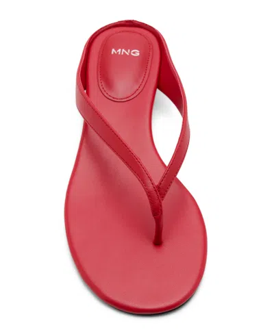 Mango Sandales Compensées Cuir In Brown