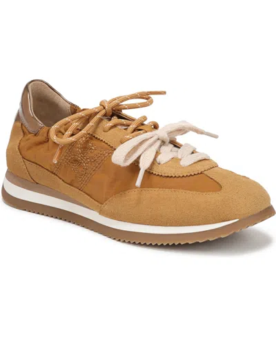 Sam Edelman Evara Cinched-back Sneakers In Brown